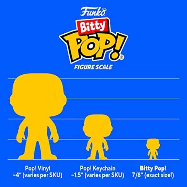 Funko Bitty POP! HP - Voldemort, 4-Pack - Lord Voldemort, Draco Malfoy (Quidditch), Bellatrix Lestrange and A Surprise Mystery Mini Figure - 0.9 Inch (2.2 Cm) - Harry Potter Collec
