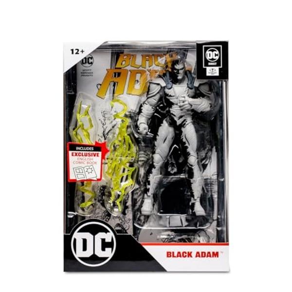 McFarlane Direct Page Punchers 15894 Action Figure & Comic Black Adam (Line Art Variant) 18 cm