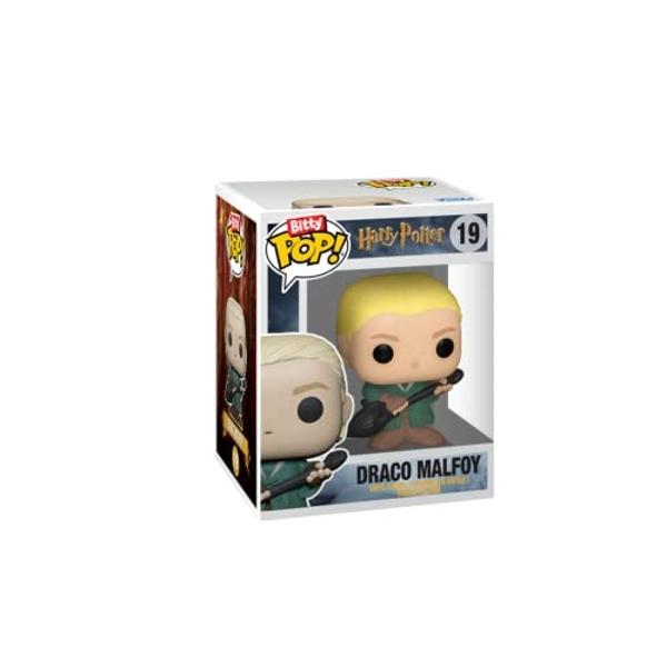 Funko Bitty POP! HP - Voldemort, 4-Pack - Lord Voldemort, Draco Malfoy (Quidditch), Bellatrix Lestrange and A Surprise Mystery Mini Figure - 0.9 Inch (2.2 Cm) - Harry Potter Collec