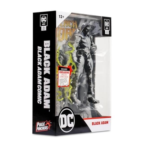 McFarlane Direct Page Punchers 15894 Action Figure & Comic Black Adam (Line Art Variant) 18 cm