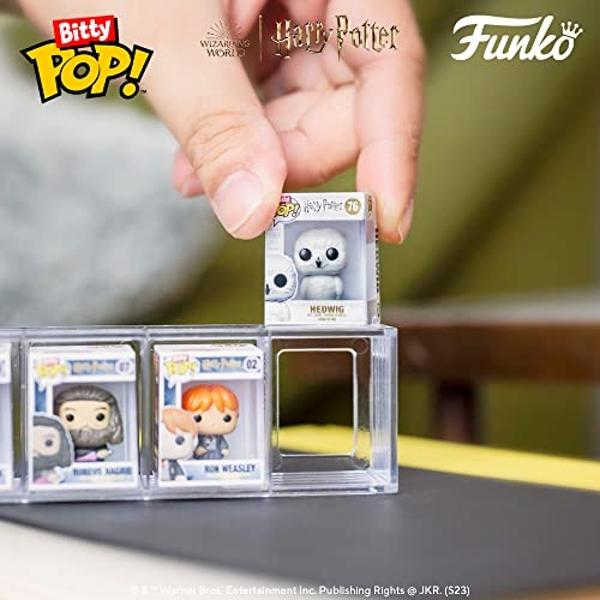 Funko Bitty POP! HP - Voldemort, 4-Pack - Lord Voldemort, Draco Malfoy (Quidditch), Bellatrix Lestrange and A Surprise Mystery Mini Figure - 0.9 Inch (2.2 Cm) - Harry Potter Collec