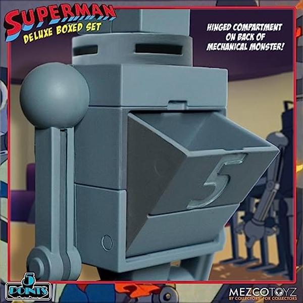 Mezco Toyz DC Comics 5 Points Superman The Mechanical Monsters (1941) Deluxe Boxed Set