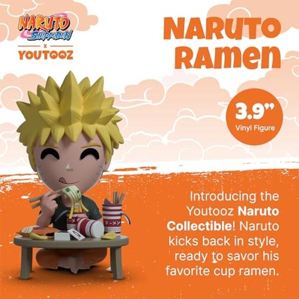 You Tooz Naruto Ramen 3.9'' Inch Vinyl Figure, Collectible Uzamaki Naruto Ramen from Anime Naruto by Naruto Collection, Black,green,orange, Small