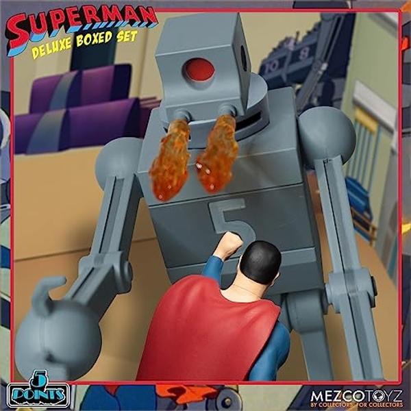 Mezco Toyz DC Comics 5 Points Superman The Mechanical Monsters (1941) Deluxe Boxed Set