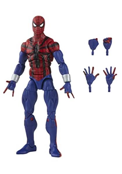 Spider-Man Marvel Legends Series 6-inch Ben Reilly Action Figure Toy, Includes 5 Accessories: 4 Alternate Hands, 1 Web Line FX