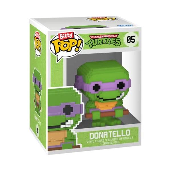 Funko Bitty POP! Teenage Mutant Ninja Turtles (TMNT) - Shredder, 4-Pack - 8-Bit Raphael, 8-Bit Donatello, 8-Bit Leonardo and A Surprise Mystery Mini Figure - 0.9 Inch (2.2 Cm) Coll