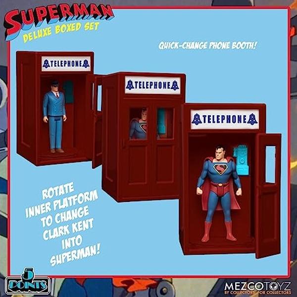 Mezco Toyz DC Comics 5 Points Superman The Mechanical Monsters (1941) Deluxe Boxed Set
