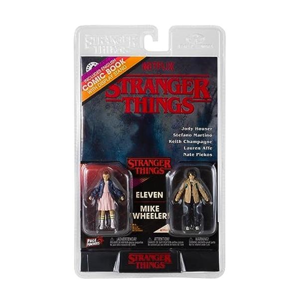 McFarlane Toys - Stranger Things Page Punchers 2pk Eleven and Mike Wheeler 3in Action Figures with Comic
