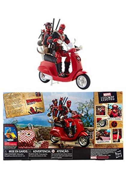 Marvel Legends Series Deadpool Corps Comics Collectible 6 Inch Action Figure & Vehicle, Includes Dogpool & Squirrelpool