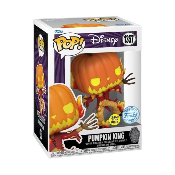 Funko Pop! Disney: The Nightmare Before Christmas - Pumpkin King 1357 Sticker Special Edition Glow InThe Dark