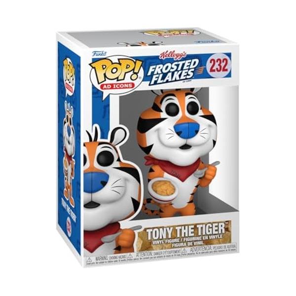 Funko POP AD Icon: Kellogg's - Tony The Tiger - ('84) - Kelloggs - Collectable Vinyl Figure - Gift Idea - Official Merchandise - for Kids & Adults - Ad Icons Fans - Model Figure fo