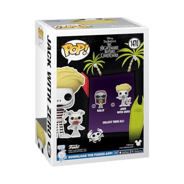 Funko POP! & Buddy: The Nightmare Before Christmas - Jack Skellington with Zero - (Beach) - Disney: The Nightmare Before Christmas - Collectable Vinyl Figure - Gift Idea - Official