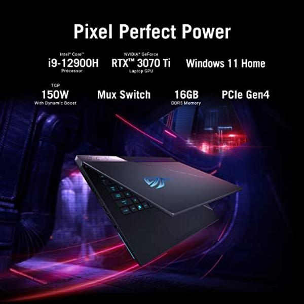 ASUS ROG Strix Scar 15 Gaming Laptop, 15.6” 240Hz IPS QHD Display, NVIDIA GeForce RTX 3070 Ti, Intel Core i9 12900H, 16GB DDR5, 1TB SSD, Per-Key RGB Keyboard, Windows 11 Home, G533