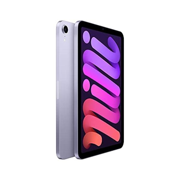 Apple iPad Mini (6th Generation): A15 Bionic, 8.3-inch Liquid Retina Display, 64GB, Wi-Fi 6, 12MP front/12MP Back Camera, Touch ID, All-Day Battery Life – Purple