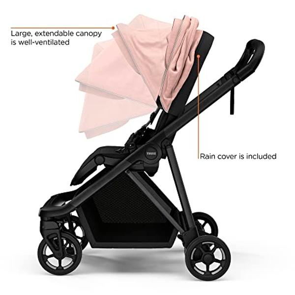 Thule Shine Baby Stroller, Full-Size Stroller Features, Compact and Lightweight Design, Reversible seat, Spacious Storage Basket, Adjustable Leg Rest, Easy one-Hand fold