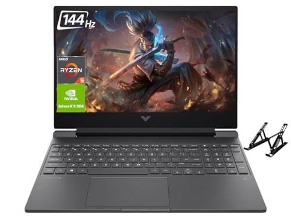 HP Victus Gaming Laptop 2024 Newest, 15.6" FHD Display, AMD Ryzen 5 7535HS, NVIDIA GeForce RTX 2050 Graphics, 16GB DDR5 RAM, 512GB SSD, Wifi6, Backlit Keyboard, Windows 11 Home, wi