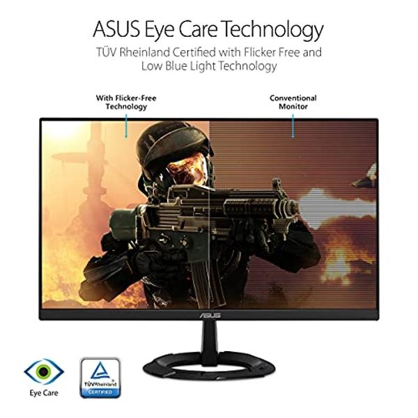ASUS TUF Gaming 23.6" 1080P Curved Monitor (VG24VQE) - Full HD, 165Hz, 1ms, Extreme Low Motion Blur, Adaptive-Sync, FreeSync Premium, Shadow Boost, VESA Mountable, DisplayPort, HDM