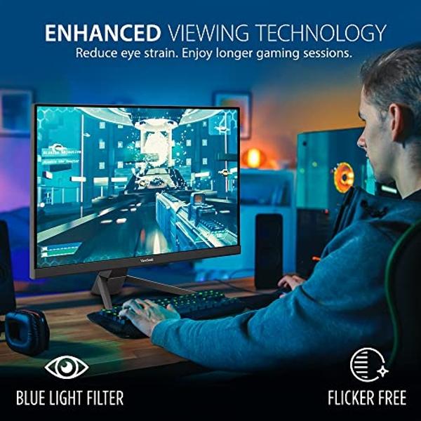 ViewSonic TD2423D 24 Inch 1080p 10-Point Multi IR Touch Screen Monitor with Eye Care HDMI, VGA, USB Hub and DisplayPort