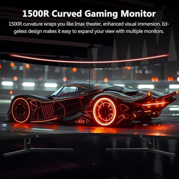 Z-Edge 32-inch Curved Gaming Monitor 16:9 1920x1080 240Hz 1ms Frameless LED Gaming Monitor, UG32P AMD Freesync Premium Display Port HDMI