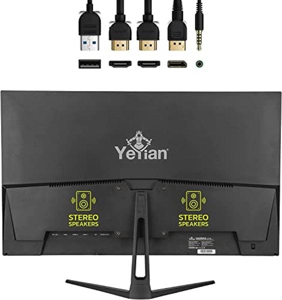 YEYIAN ODRAZ 27 inch IPS Panel HDR 4K UHD Slim Bezel PC Gaming Monitor 3840x2160, 1 Billion Colors, 99% sRGB, 300cd/m2, 1000:1, 60Hz 5ms, 16:9, 178°, G-Sync, FreeSync, DP/HDMI/USB,