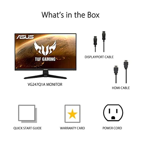 ASUS TUF Gaming 27" 1080P Monitor - Full HD, 165Hz (Supports 144Hz), 1ms, Extreme Low Motion Blur, FreeSync Premium, Shadow Boost, Eye Care, HDMI, DisplayPort, Tilt Adjustable - VG