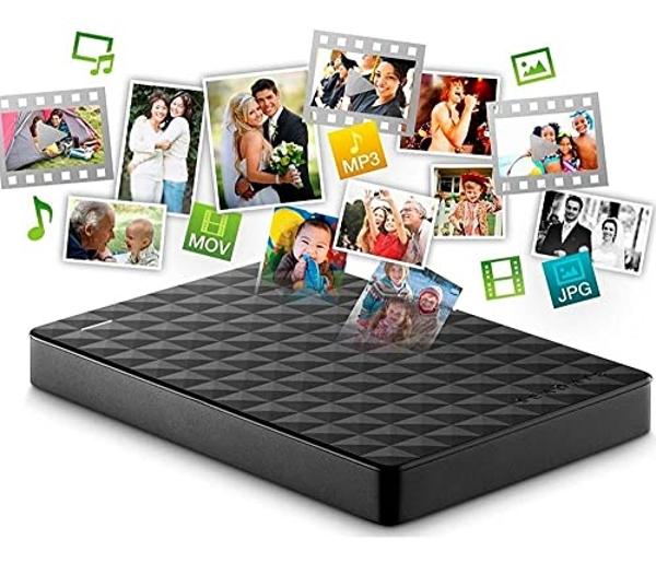 Seagate Expansion Portable 2TB External Hard Drive HDD – USB 3.0 for PC Laptop (STEA2000400) , black