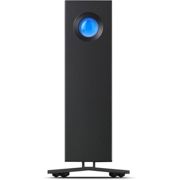 LaCie d2 Professional 20TB External Hard Drive Desktop HDD – USB-C USB 3.1 Gen 2, 7200 RPM Enterprise Class Drives, for Mac and PC Desktop, 1mo Adobe CC All Apps Plan, Rescue Servi