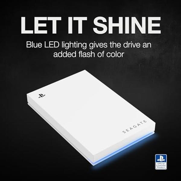 Seagate Game Drive for PS5 2TB External HDD - USB 3.0, Officially Licensed, Blue LED (STLV2000101)