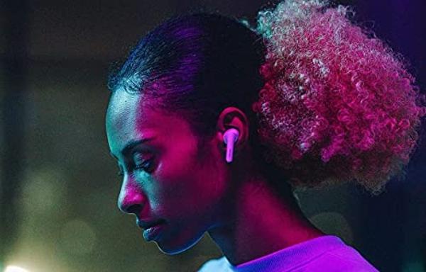 Denon AH-C830NCW Active Noise Cancelling Earbuds, 24-Hr Battery Life, in-Ear Wireless Earphones with (3) Mics, IPX4 Rated Water Resistance, Includes (3) Silicone Ear Tips & USB-C C