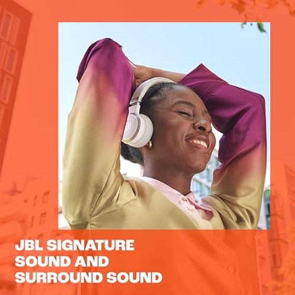 JBL Live 670NC - Wireless On-Ear Headphones with Adaptive Noise Cancelling with Smart Ambient, Up to 65H Battery Life with Speed Charge, Lightweight, Comfortable and Foldable Desig