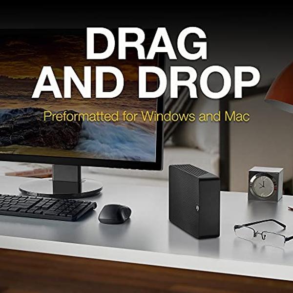 Seagate Expansion STKP6000400 6 TB Desktop Hard Drive - External - Black, 7" x 1.6" x 4.9"