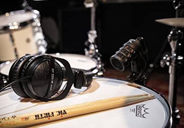 beyerdynamic DT 770 M 80 Ohm Over-Ear-Monitor Headphones in black, closed design, wired, volume control for drummers and sound engineers FOH