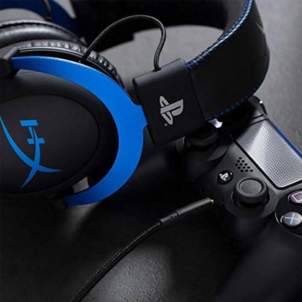 HyperX Cloud - Official PlayStation Licensed Gaming Headset for PS4 and PS5 with In-Line Audio Control, Detachable Noise Cancelling Microphone, Comfortable Memory Foam - Black