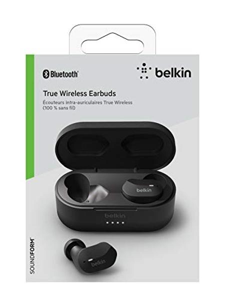 Skullcandy Push Play Active Wireless Earbuds, Bluetooth Headphones, Noise Isolating, 34 Hrs Battery, Secure-Fit Over-Ear Hanger, Sweat Water Resistant, Microphone for iPhone Androi
