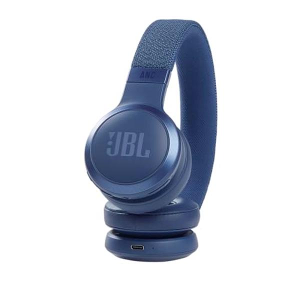 JBL Live 460NC wireless on-ear Noise Cancelling headphones with 50H battery, microphone for calls, lightweight and comfortable, and Alexa Built-in (Optimized for Android), iOS comp