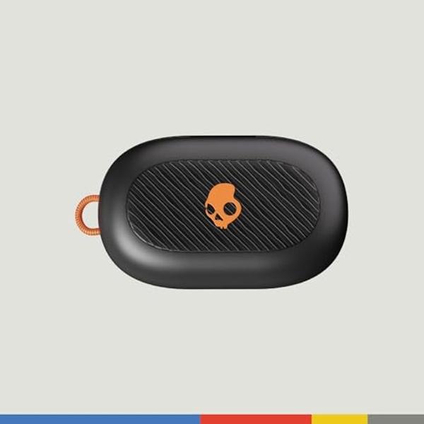 Skullcandy Push Play Active Wireless Earbuds, Bluetooth Headphones, Noise Isolating, 34 Hrs Battery, Secure-Fit Over-Ear Hanger, Sweat Water Resistant, Microphone for iPhone Androi