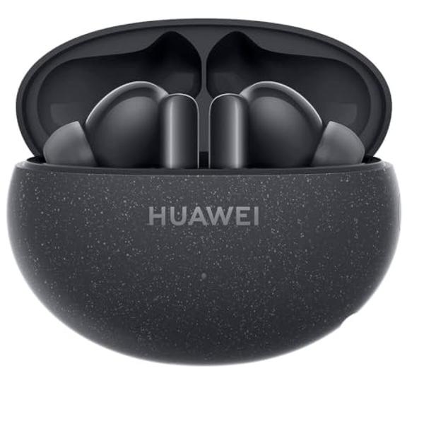 HUAWEI FreeBuds 5i Wireless Headphones, TWS Bluetooth Headphones, Hi-Res Sound, Multi-Mode Noise Cancellation, 28 Hours Battery Life, Waterproof (White) (FreeBuds 5i, Black)