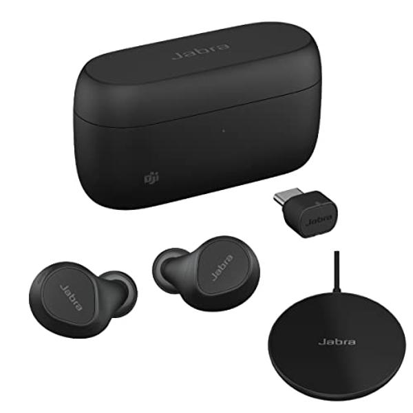 Jabra Evolve2 True Wireless in-Ear Bluetooth Earbuds with Wireless Charging Pad - Active Noise Cancellation, MultiSensor Voice Technology - MS Teams Certified, Works with All Other