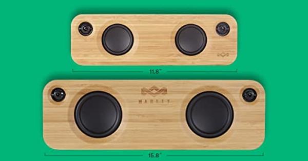House of Marley - Get Together Bluetooth Portable Bluetooth Speaker and Audio System - 3.5 Woofer & 1 Tweeters, 30m Wireless Range, 8 Hour Playtime, Sustainably Crafted, Signature 