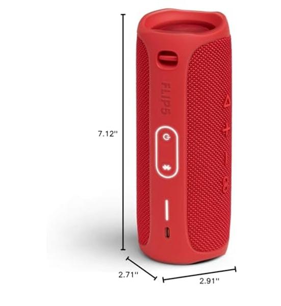 JBL FLIP 5, Waterproof Portable Bluetooth Speaker, Red
