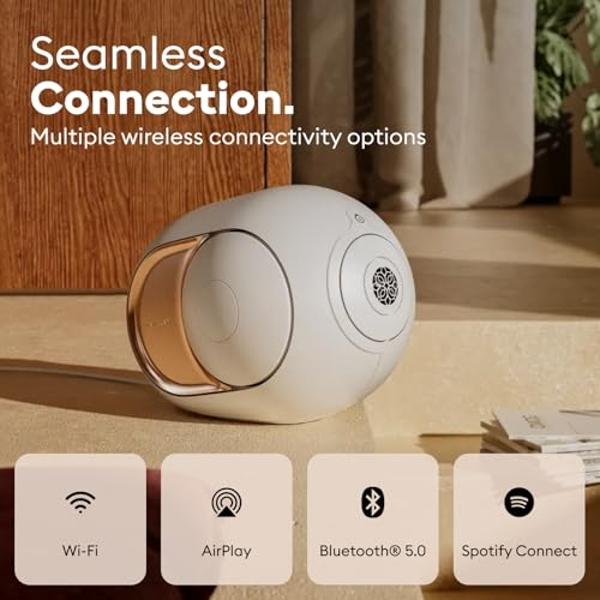 Devialet - Phantom I 108dB - High-Fidelity Wireless Speaker - Gold - Implosive Soundstage - Zero Distortion - Bluetooth Speaker - Loud Stereo Sound, Deep Bass