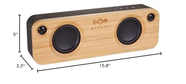 House of Marley - Get Together Bluetooth Portable Bluetooth Speaker and Audio System - 3.5 Woofer & 1 Tweeters, 30m Wireless Range, 8 Hour Playtime, Sustainably Crafted, Signature 
