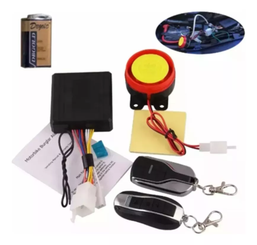 12v Alarma De Motocicleta, De Alarma Universal Control Remoto Del Motor De Arranque 125db