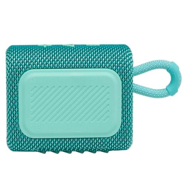 JBL Go 3 - Portable Mini Bluetooth Speaker, big audio and punchy bass, IP67 waterproof and dustproof, 5 hours of playtime, speaker for home, outdoor and travel (Teal)