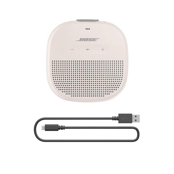 Bose SoundLink Micro Bluetooth Speaker: Small Portable Waterproof Speaker with Microphone, White Smoke
