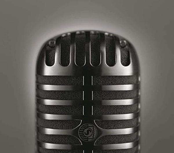 Shure 55SH Series II Iconic Microphone - Vintage Style, Rich Sound Quality, Rugged Construction, Shock-Mounted Noise Reduction for Vocals & Instruments-for Live Performances & Stud