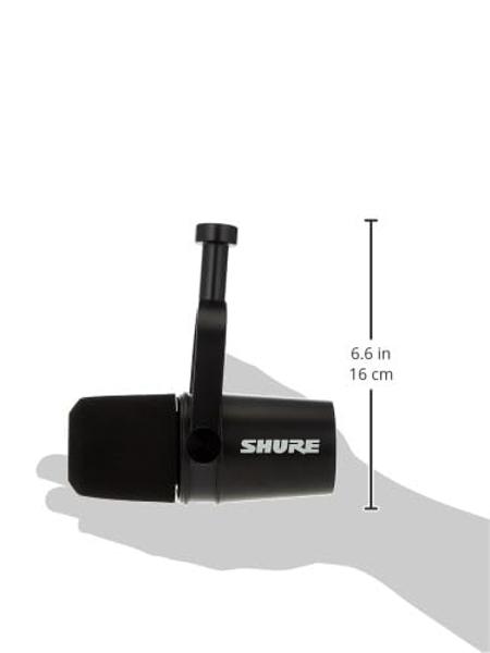 Shure MV7X Microphone - XLR Only Pro Quality Dynamic Mic for Podcasting & Vocal Recording, Voice-Isolating Technology, All Metal Construction, Mic Stand Compatible, Optimized Frequ