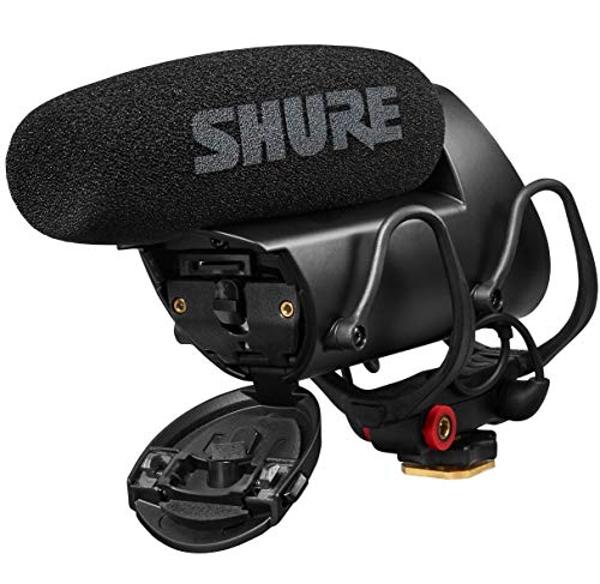 Shure VP83F LensHopper Camera-Mounted Condenser Shotgun Microphone with Integrated Digital Flash Recording - Windscreen, Superior RF Immunity, Backlit LCD, 5-Position Joystick, Ryc