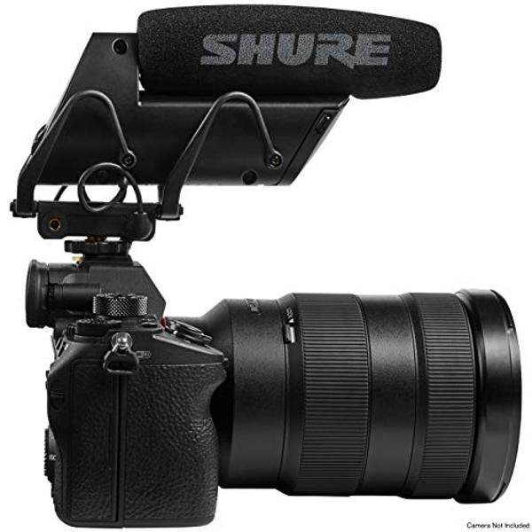 Shure VP83F LensHopper Camera-Mounted Condenser Shotgun Microphone with Integrated Digital Flash Recording - Windscreen, Superior RF Immunity, Backlit LCD, 5-Position Joystick, Ryc