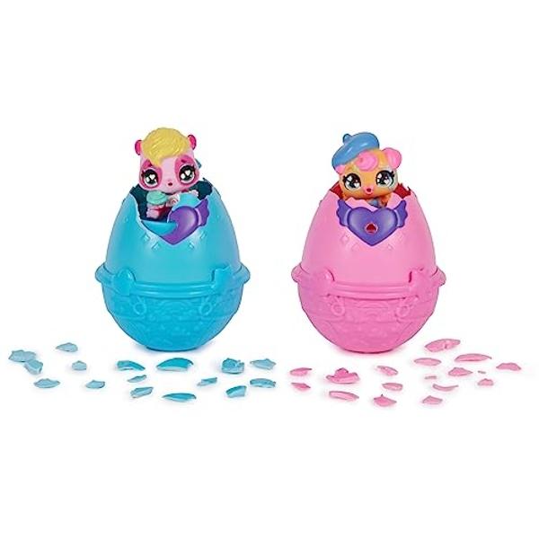 Hatchimals Alive, Hungry Hatchimals Playset with Highchair Toy and 2 Mini Figures in Self-Hatching Eggs, Kids Toys for Girls and Boys Ages 3 and up